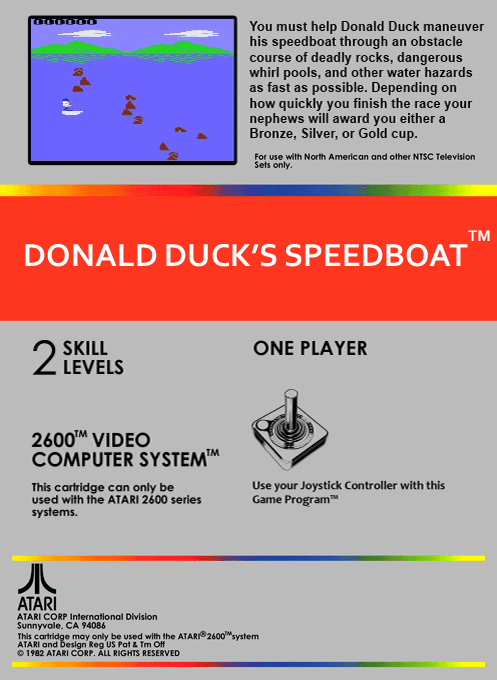 Donald Duck's Speedboat — box-2D-back (CUS)