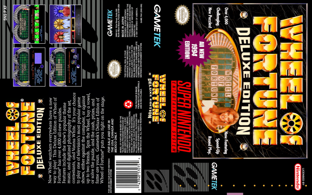 Wheel Of Fortune - Deluxe Edition — box-texture (US)