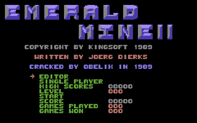 Emerald Mine 2 — sstitle (DE)