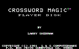 Crossword Magic — sstitle (WOR)