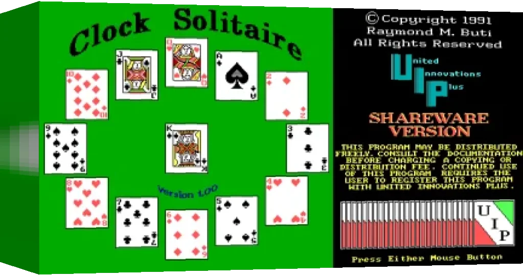 Clock Solitaire — box-3D (WOR)