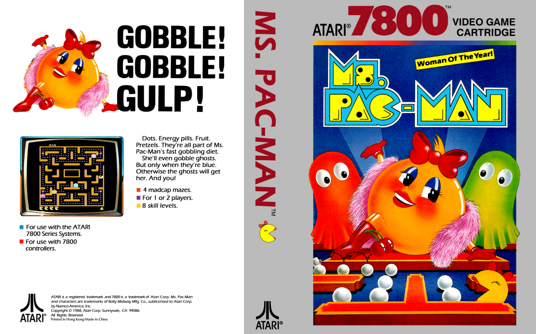 Ms. Pac-Man — box-texture (US)