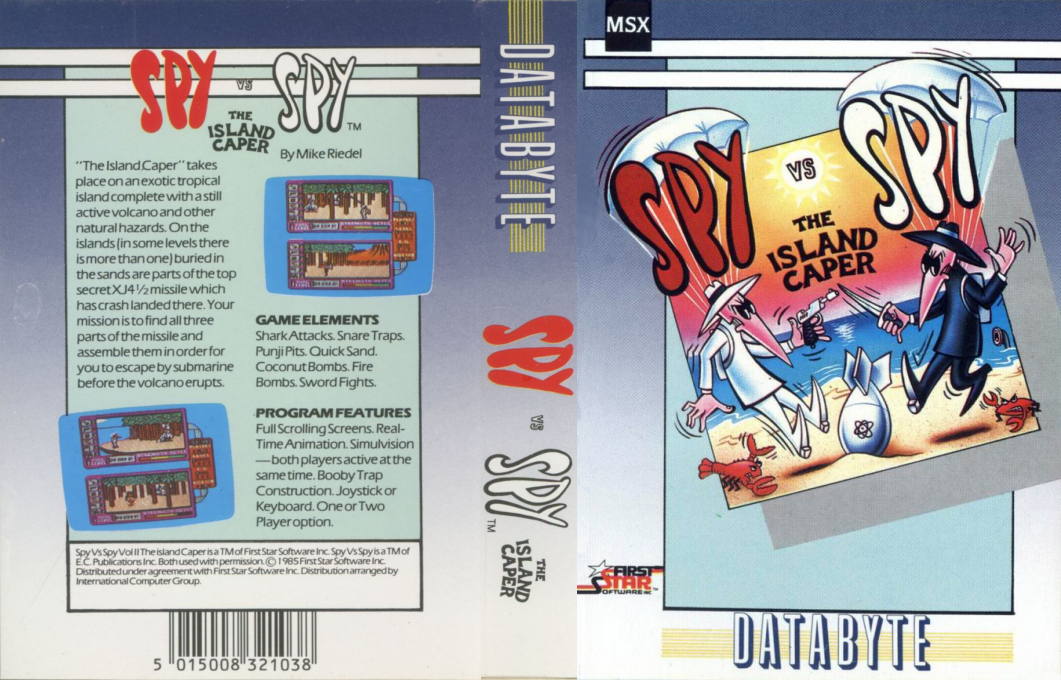 Spy vs Spy - The Island Caper — box-texture (EU)