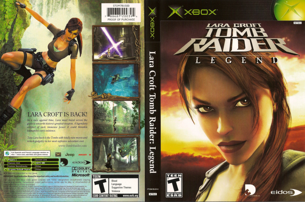 Tomb Raider - Legend — box-texture (US)