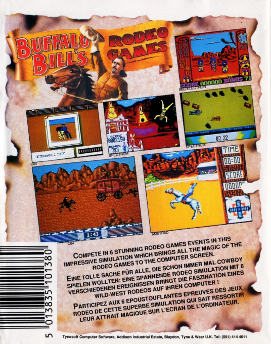 Buffalo Bill's Wild West Show — box-2D-back (EU)