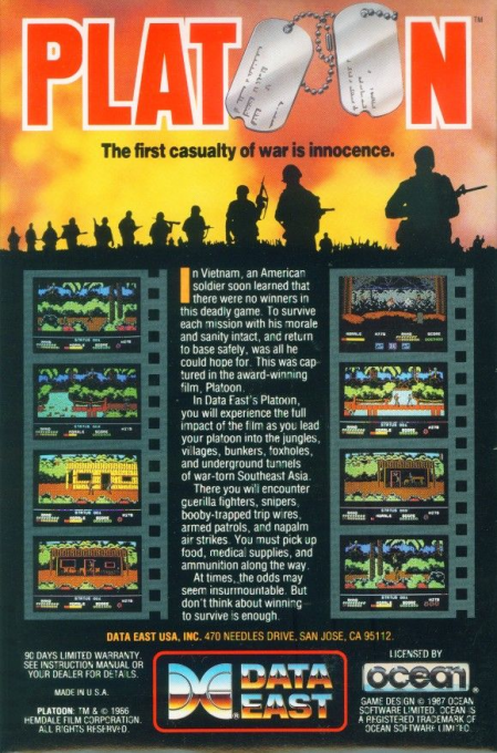 Platoon — box-2D-back (US)