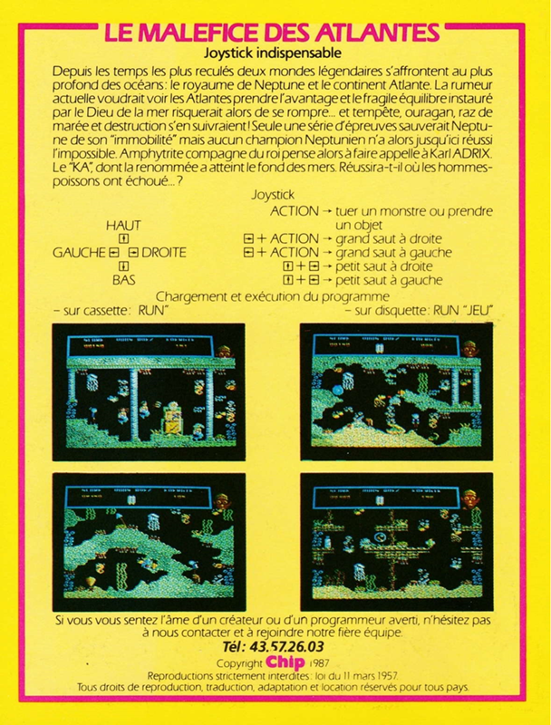Maléfice Des Atlantes, Le — box-2D-back (FR)