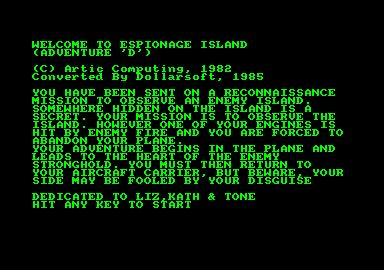 Espionage Island — ss (EU)