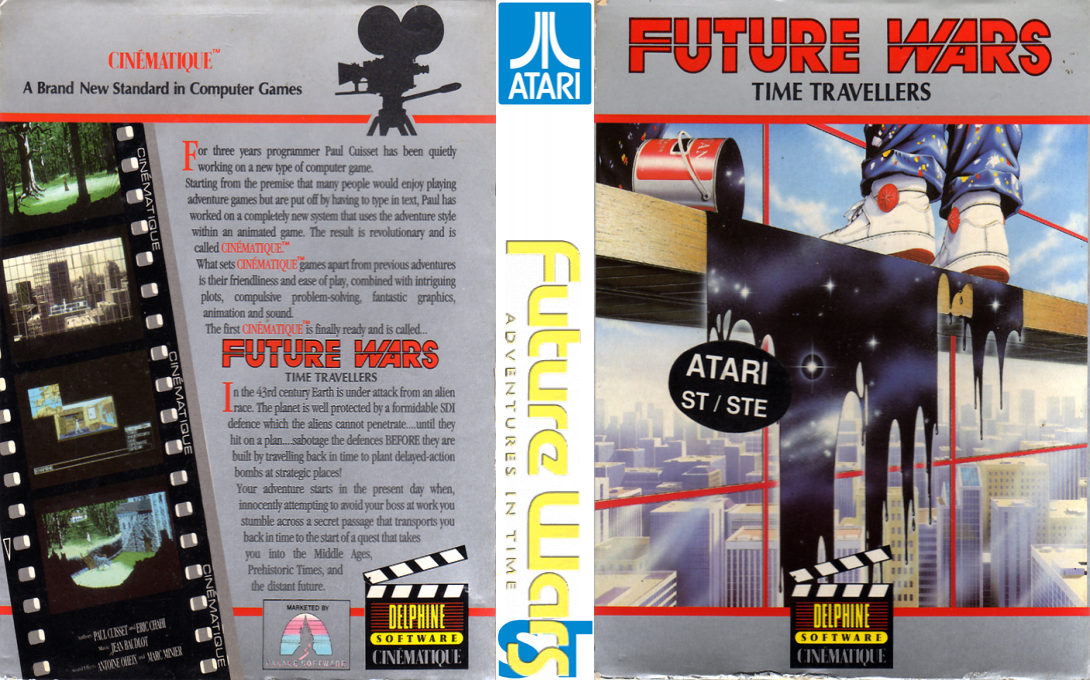 Future Wars - Time Travellers — box-texture (EU)