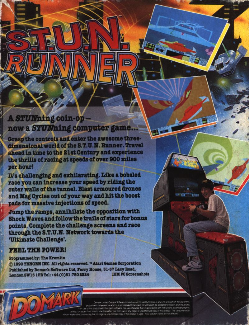 S.T.U.N. Runner — box-2D-back (EU)