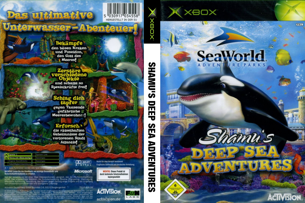 Shamu's Deep Sea Adventures — box-texture (DE)