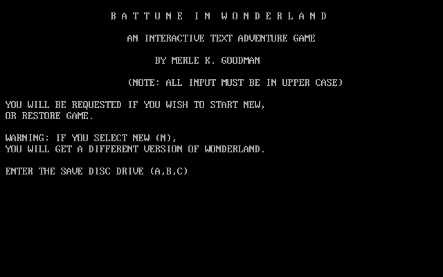 Battune in Wonderland box art