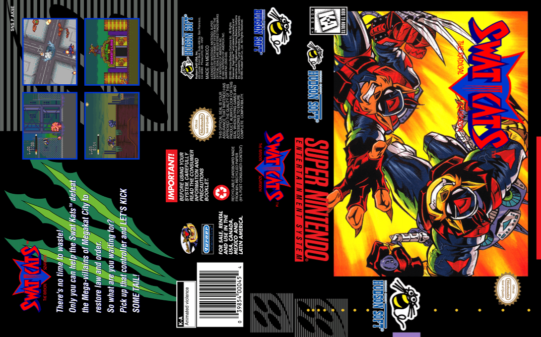 Swat Kats - The Radical Squadron — box-texture (US)