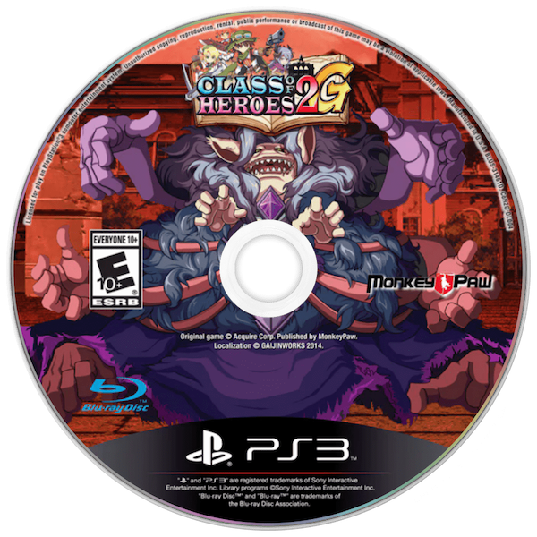 Class of Heroes 2G — support-texture (US)