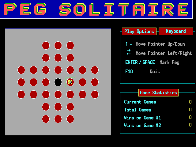 Peg Solitaire — ss (WOR)