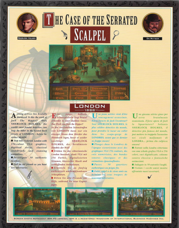 Lost Files of Sherlock Holmes, The — box-2D-back (EU)