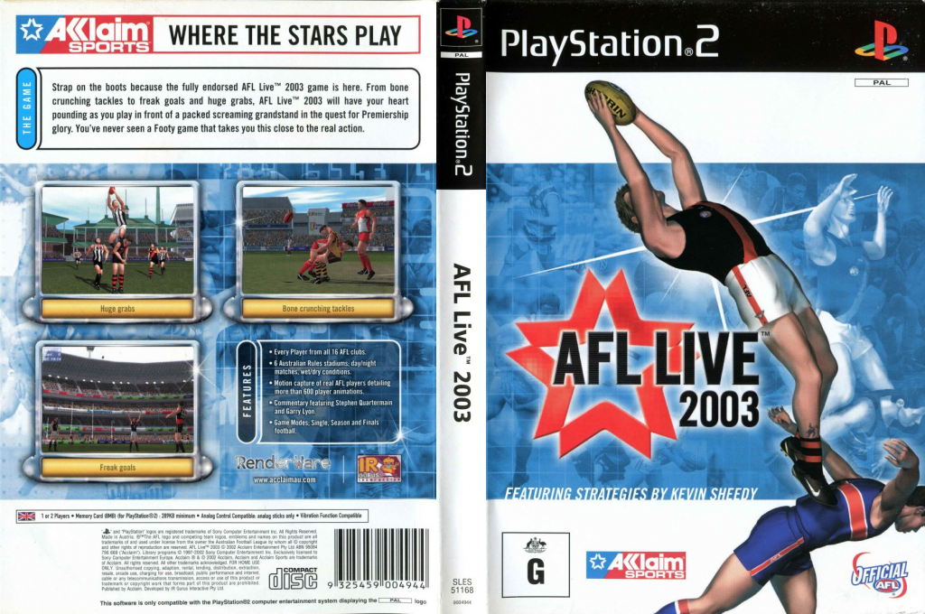 AFL Live 2003 — box-texture (AU)
