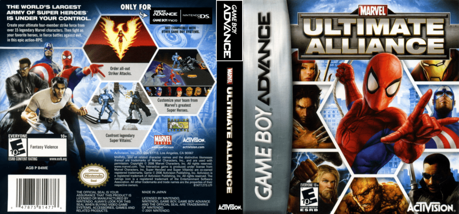 Marvel Ultimate Alliance — box-texture (US)