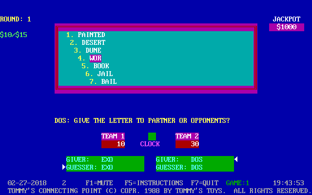 Tommy's Connecting Point — ss (WOR)
