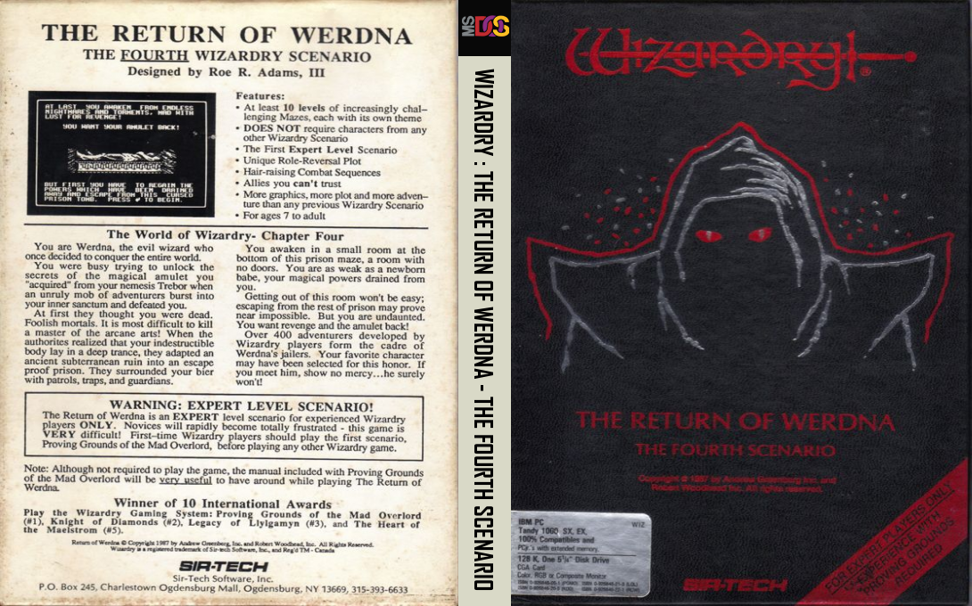 Wizardry - The Return of Werdna - The Fourth Scenario — box-texture (US)