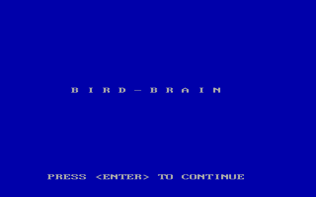 Bird Brain box art