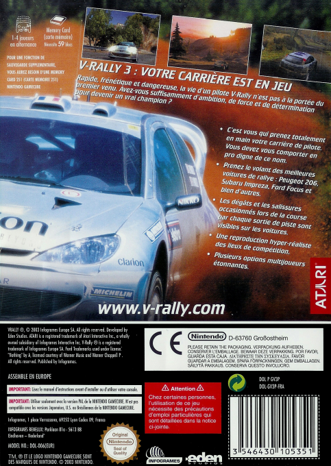V-Rally 3 — box-2D-back (FR)