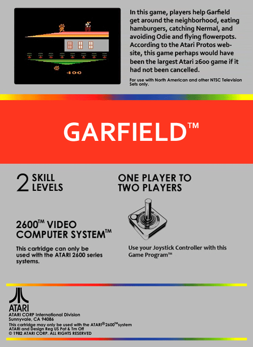 Garfield — box-2D-back (US)
