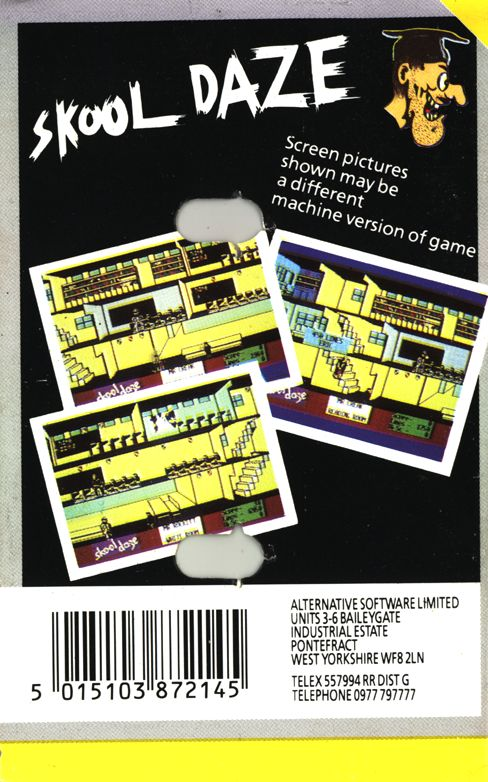 Skool Daze — box-2D-back (EU)