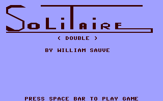 Solitaire : Double — sstitle (WOR)