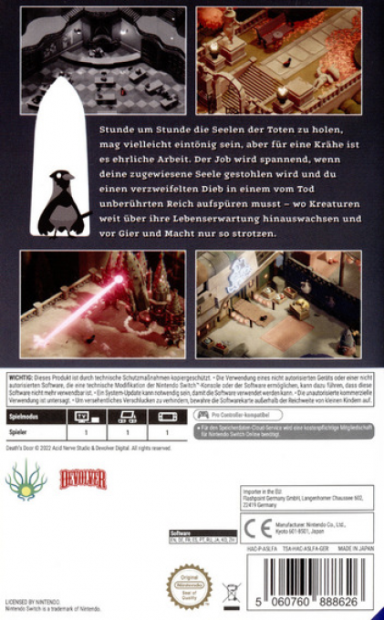 Death's Door — box-2D-back (DE)