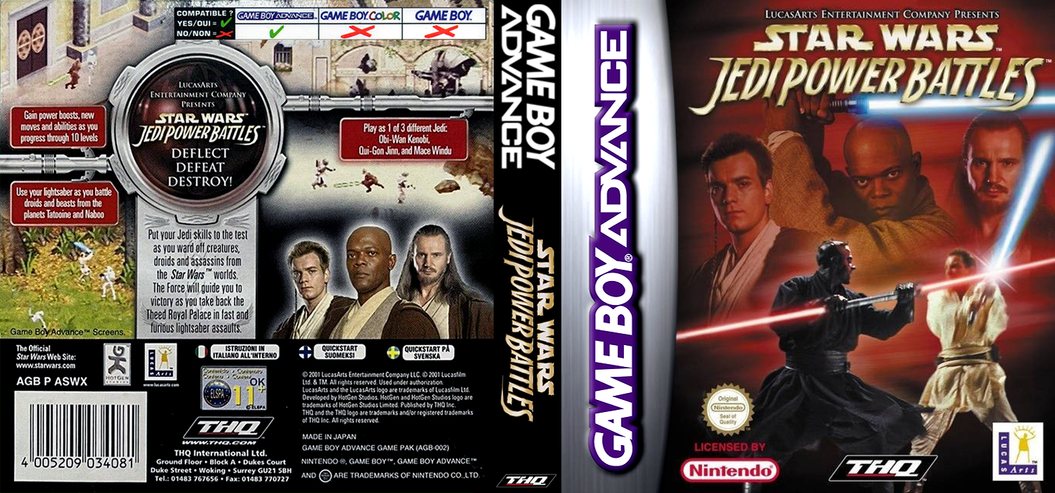 Star Wars - Jedi Power Battles — box-texture (EU)