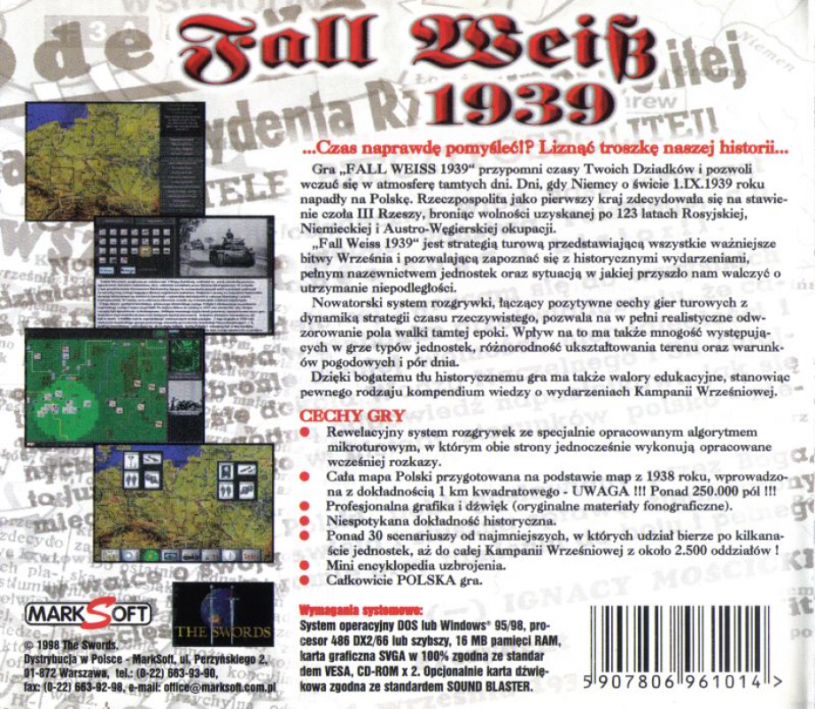 Fall Weiß 1939 — box-2D-back (PL)