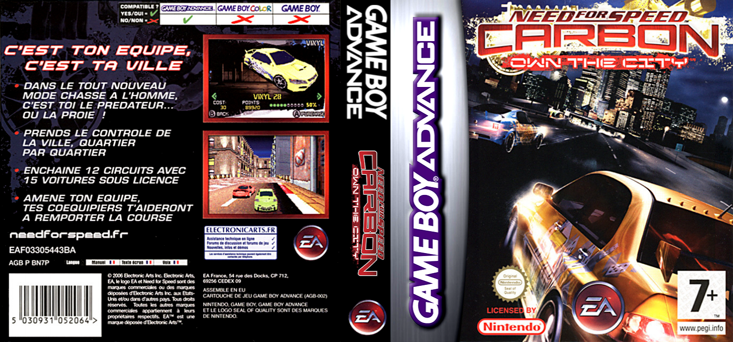 Need For Speed Carbon - Own The City — box-texture (FR)
