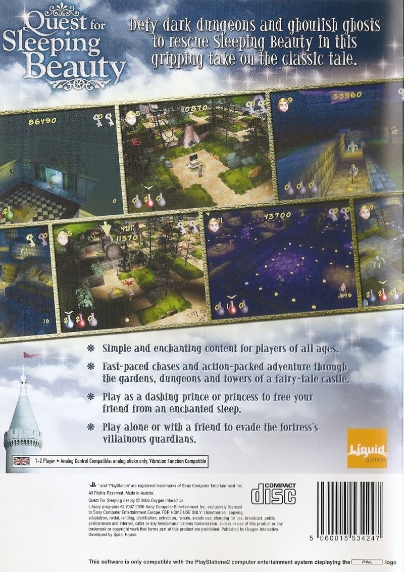 Quest for Sleeping Beauty — box-2D-back (EU)