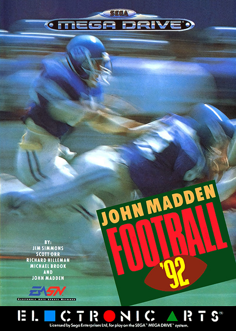 John Madden Football '92 — box-2D (EU)