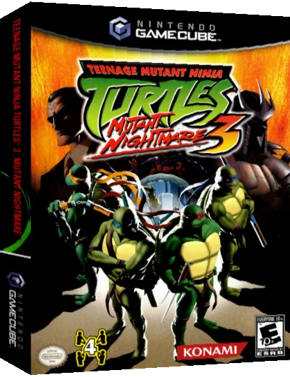 Teenage Mutant Ninja Turtles 3 - Mutant Nightmare — box-3D (US)