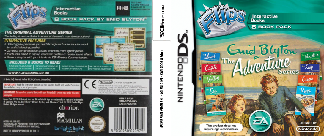 Flips 8 Book Pack - Enid Blyton - The Adventure Series — box-texture (EU)