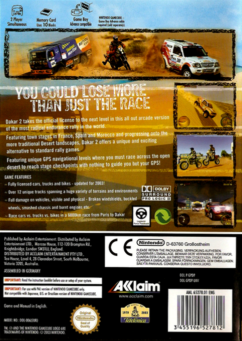 Dakar 2 — box-2D-back (EU)