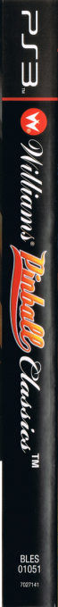 Williams Pinball Classics — box-2D-side (SP)