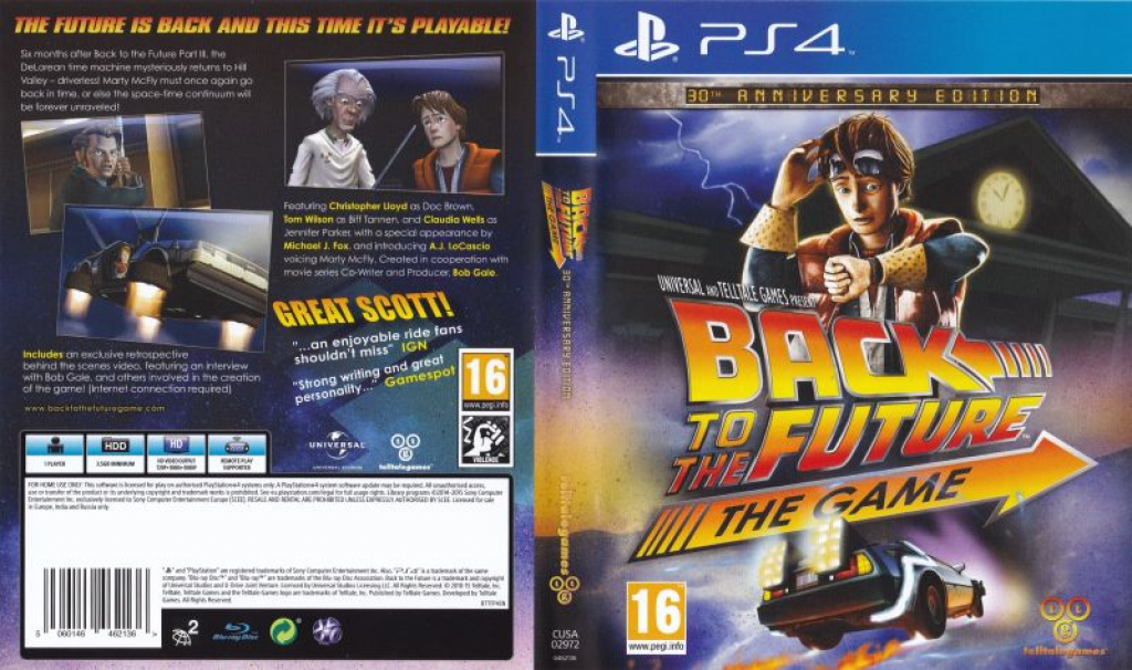 Back to the Future: The Game — box-texture (EU)