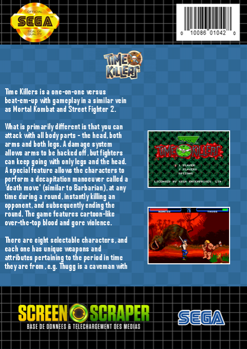 Time Killers — box-2D-back (SS)