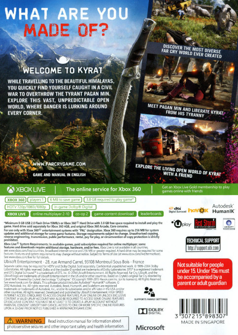 Far Cry 4 — box-2D-back (AU)