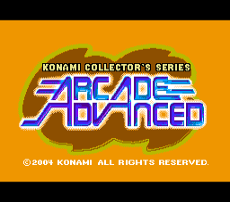 Konami Collector's Series - Arcade Advanced — sstitle (WOR)