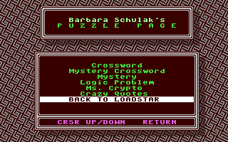 The Puzzle Page #159 — ss (WOR)