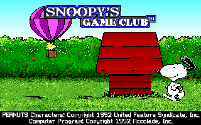 Snoopy's Game Club — sstitle (US)