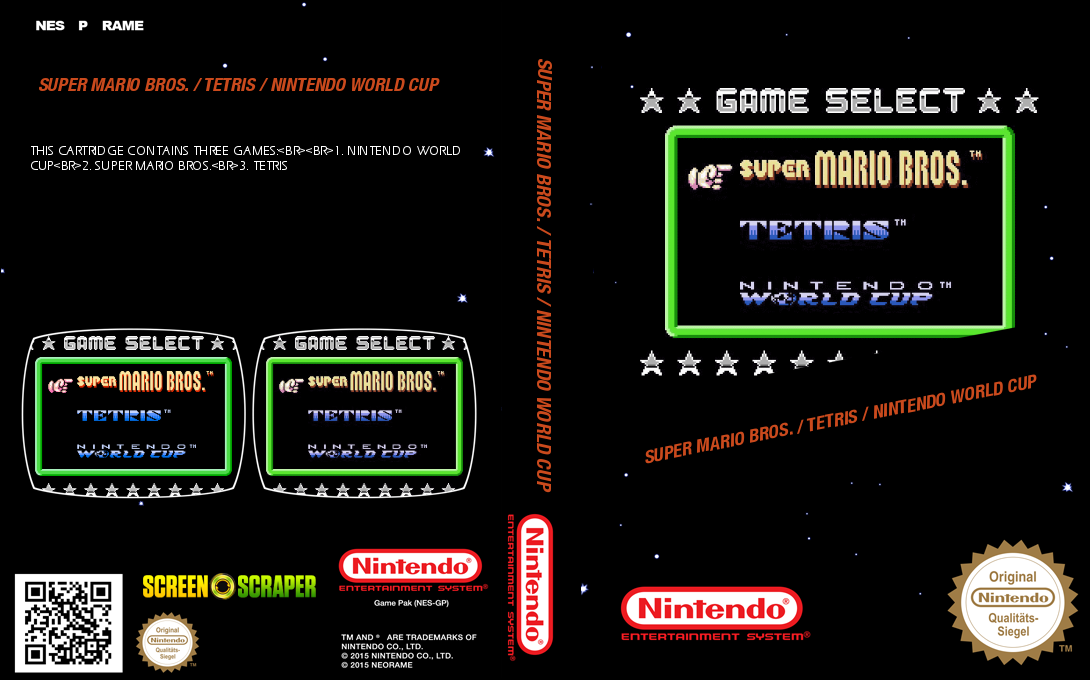 Super Mario Bros. / Tetris / Nintendo World Cup — box-texture (SS)