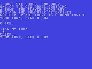 Bomb in a Box — ss (WOR)