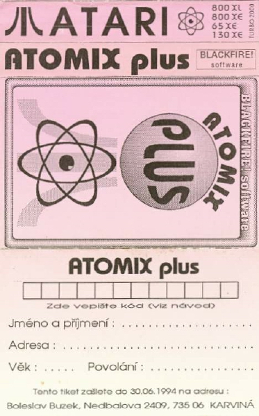 Atomix Plus, The box art