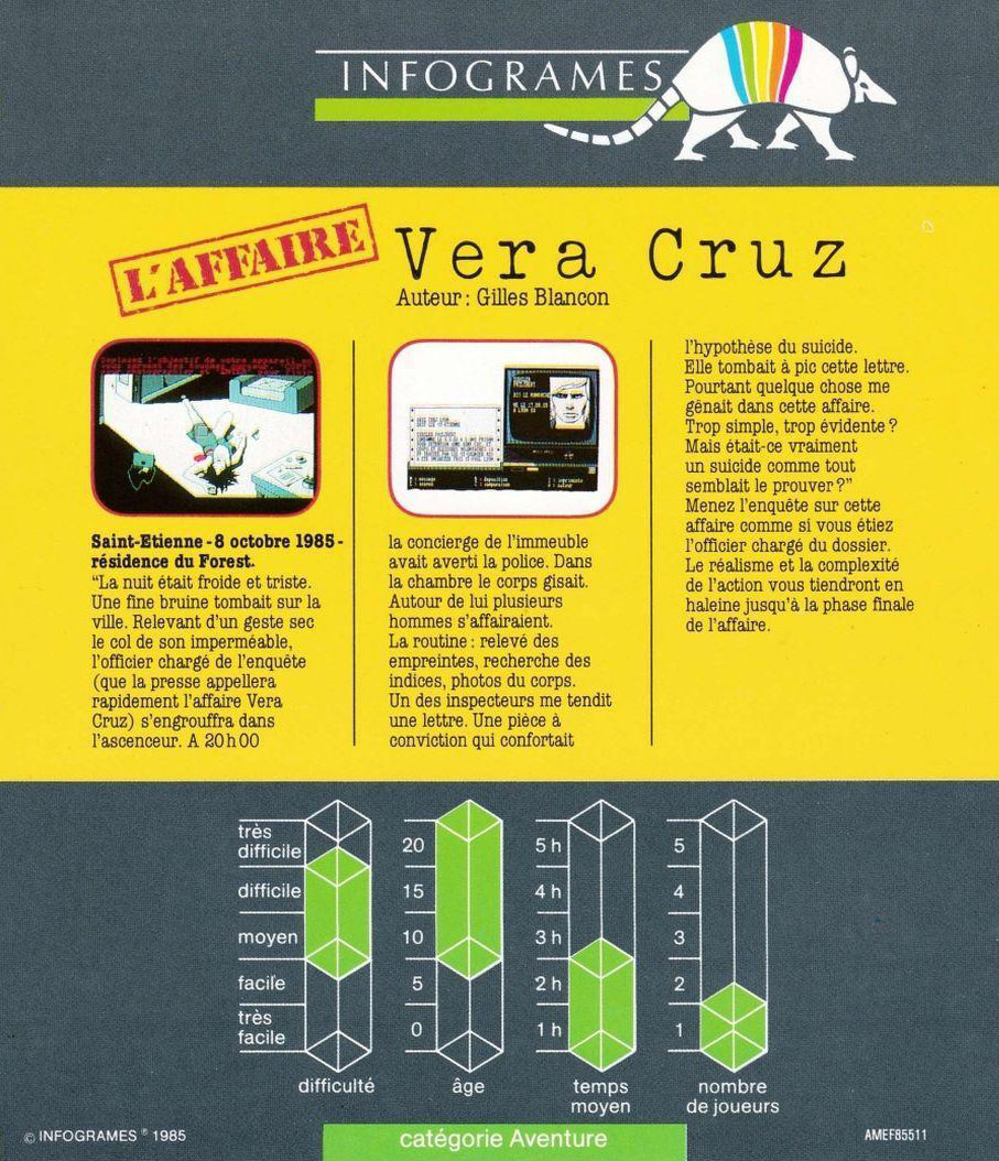 Vera Cruz Affair, The — box-2D-back (FR)