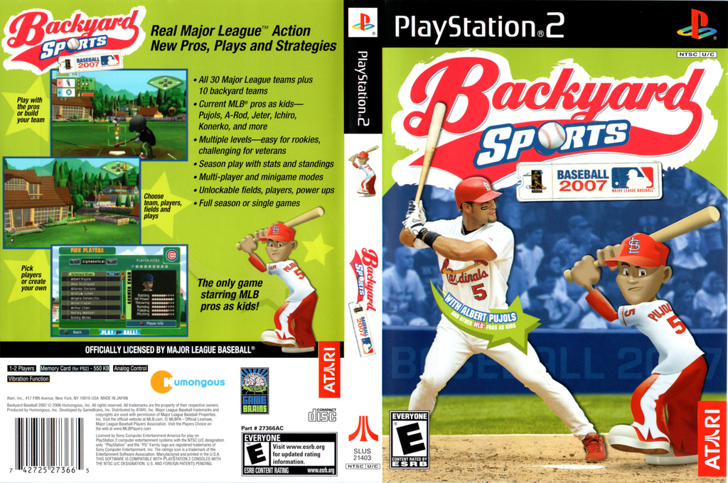 Backyard Sports Baseball 2007 — box-texture (US)